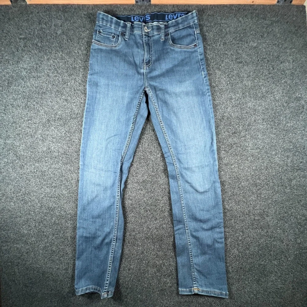 Levi's 502 Tapered‎ Fit Strong Performance Jeans 30x30 Blue Denim Cotton